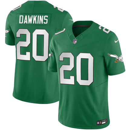 Men's Eagles Throwback Kelly Vapor Limited Jersey - All Stitched
