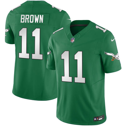Men's Eagles Throwback Kelly Vapor Limited Jersey - All Stitched