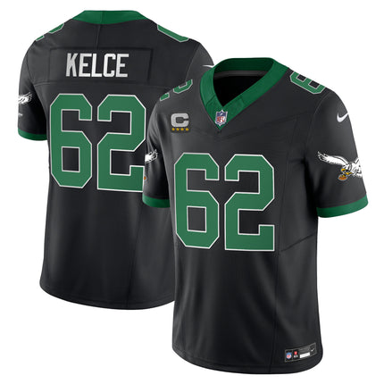 Men's Eagles Throwback Kelly Vapor Limited Jersey - All Stitched