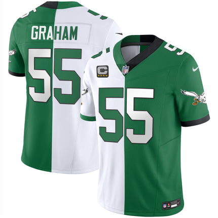 Men's Eagles Throwback Kelly Vapor Limited Jersey - All Stitched