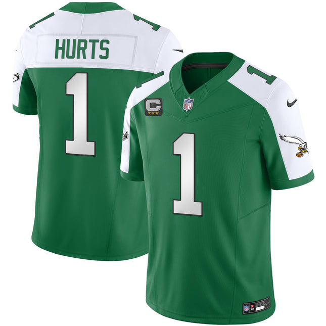 Men's Eagles Throwback Kelly Vapor Limited Jersey - All Stitched