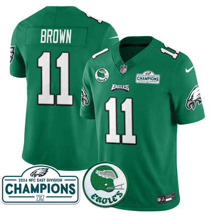 Men's Philadelphia Eagles 2024 NFC East Division Champions Jersey N2 - All Stitched