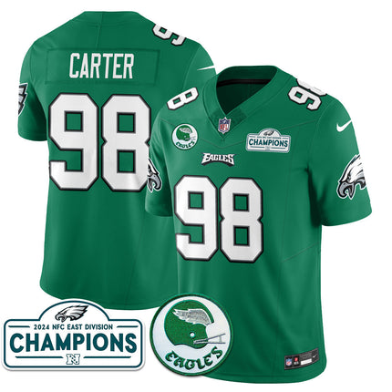 Men's Philadelphia Eagles 2024 NFC East Division Champions Jersey N2 - All Stitched