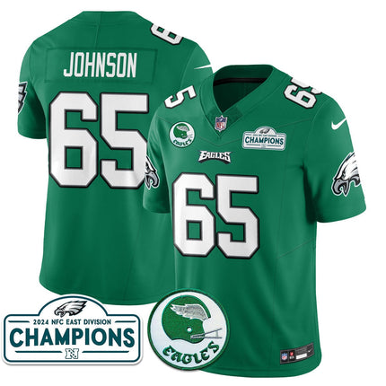 Men's Philadelphia Eagles 2024 NFC East Division Champions Jersey N2 - All Stitched