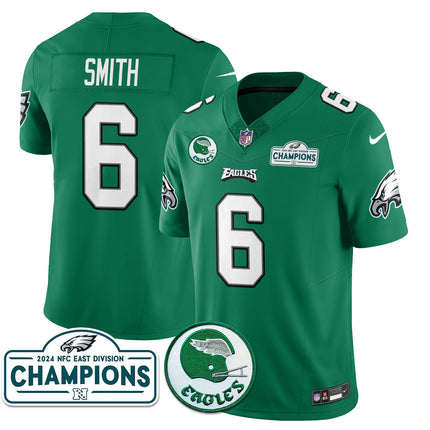 Men's Philadelphia Eagles 2024 NFC East Division Champions Jersey N2 - All Stitched