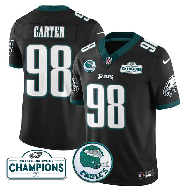 Men's Philadelphia Eagles 2024 NFC East Division Champions Jersey N2 - All Stitched
