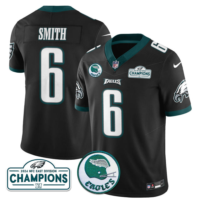 Men's Philadelphia Eagles 2024 NFC East Division Champions Jersey N2 - All Stitched