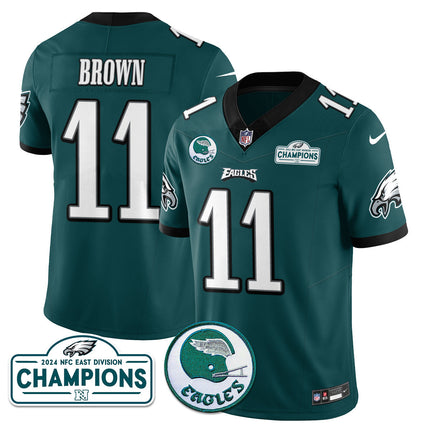 Men's Philadelphia Eagles 2024 NFC East Division Champions Jersey N2 - All Stitched