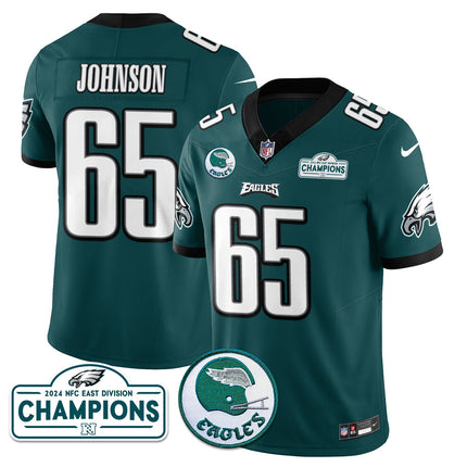 Men's Philadelphia Eagles 2024 NFC East Division Champions Jersey N2 - All Stitched