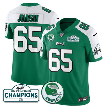 Men's Philadelphia Eagles 2024 NFC East Division Champions Jersey N2 - All Stitched