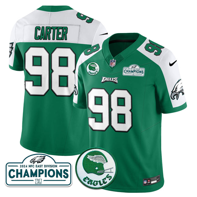 Men's Philadelphia Eagles 2024 NFC East Division Champions Jersey N2 - All Stitched