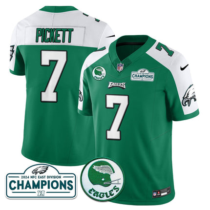 Men's Philadelphia Eagles 2024 NFC East Division Champions Jersey N2 - All Stitched