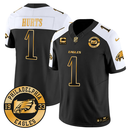 Men's Eagles 2024 Gold Vapor Limited Jersey - Est. 1933 Patch - All Stitched