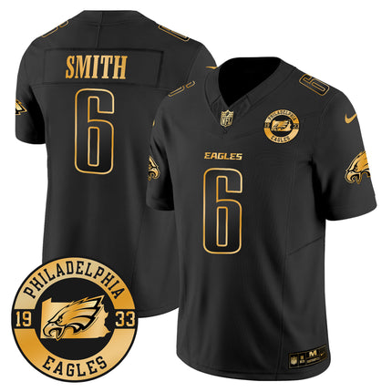 Men's Eagles 2024 Gold Vapor Limited Jersey - Est. 1933 Patch - All Stitched