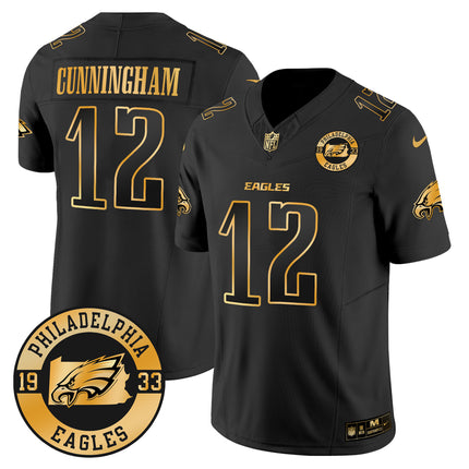 Men's Eagles 2024 Gold Vapor Limited Jersey - Est. 1933 Patch - All Stitched