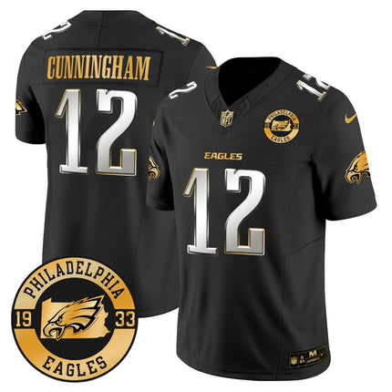 Men's Eagles 2024 Gold Vapor Limited Jersey - Est. 1933 Patch - All Stitched