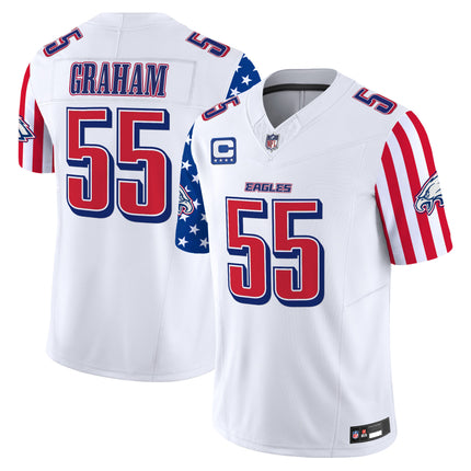 Men's Philadelphia Eagles 2025 Independence Day Vapor Limited Jersey - All Stitched