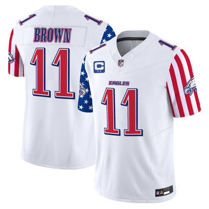 Men's Philadelphia Eagles 2025 Independence Day Vapor Limited Jersey - All Stitched