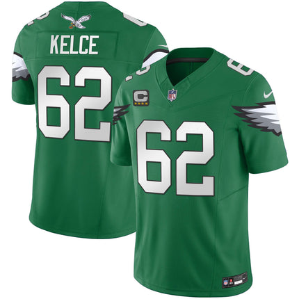 Men's Eagles Kelly Green Vapor Limited Jersey V3 - All Stitched