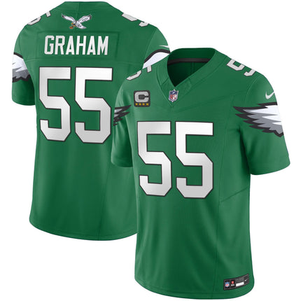 Men's Eagles Kelly Green Vapor Limited Jersey V3 - All Stitched