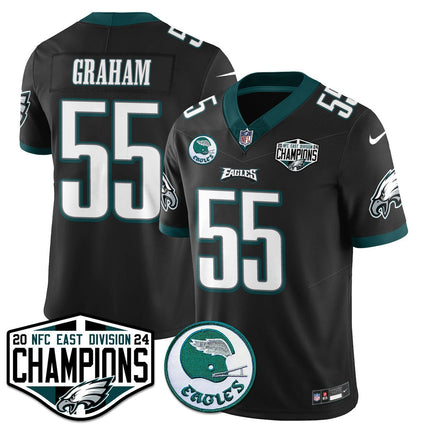 Men's Philadelphia Eagles 2024 NFC East Division Champions Jersey - All Stitched