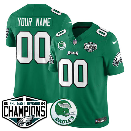 Custom Philadelphia Eagles 2024 NFC East Division Champions Jersey - All Stitched