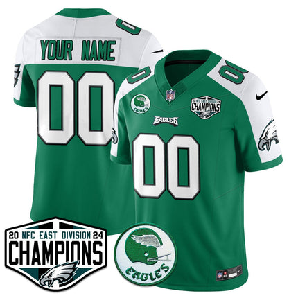 Custom Philadelphia Eagles 2024 NFC East Division Champions Jersey - All Stitched