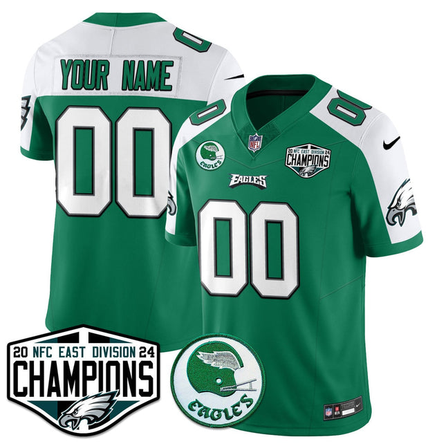 Custom Philadelphia Eagles 2024 NFC East Division Champions Jersey - All Stitched