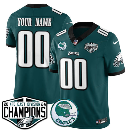 Custom Philadelphia Eagles 2024 NFC East Division Champions Jersey - All Stitched