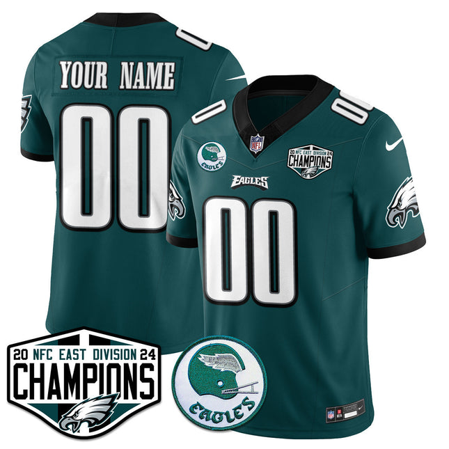 Custom Philadelphia Eagles 2024 NFC East Division Champions Jersey - All Stitched