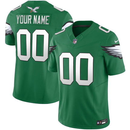 Eagles Kelly Green Vapor Limited Custom Jersey V3 - All Stitched
