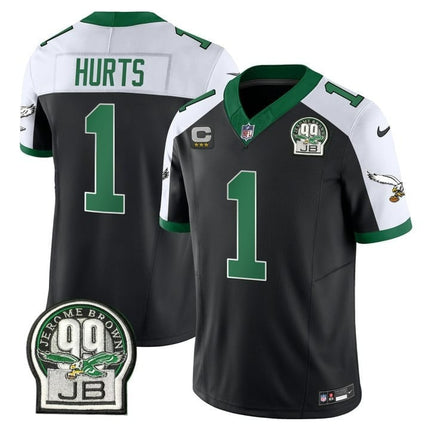 Men's Eagles Jerome Brown Patch Kelly Green Alternate Jersey V2 - All Stitched