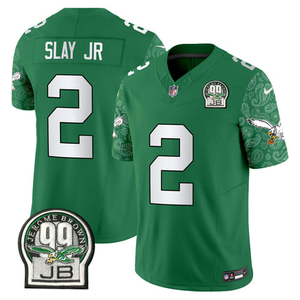 Men's Eagles Kelly Green Vapor Limited Jersey V4 - All Stitched