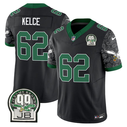 Men's Eagles Kelly Green Vapor Limited Jersey V4 - All Stitched