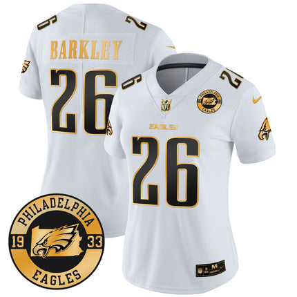 Women's Eagles 2024 Gold Vapor Limited Jersey - Est. 1933 Patch - All Stitched