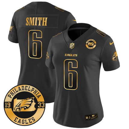 Women's Eagles 2024 Gold Vapor Limited Jersey - Est. 1933 Patch - All Stitched