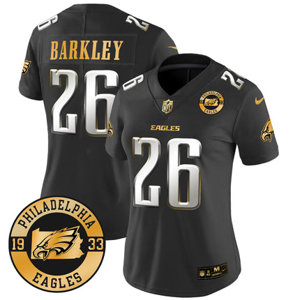 Women's Eagles 2024 Gold Vapor Limited Jersey - Est. 1933 Patch - All Stitched