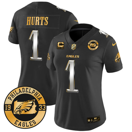 Women's Eagles 2024 Gold Vapor Limited Jersey - Est. 1933 Patch - All Stitched