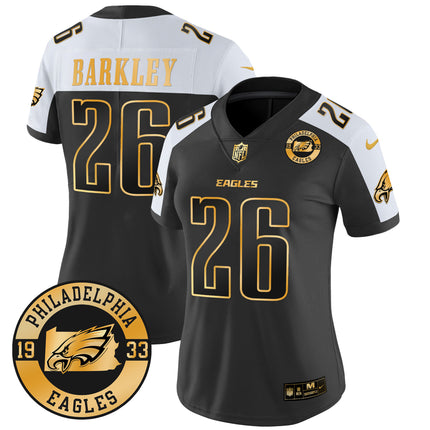 Women's Eagles 2024 Gold Vapor Limited Jersey - Est. 1933 Patch - All Stitched