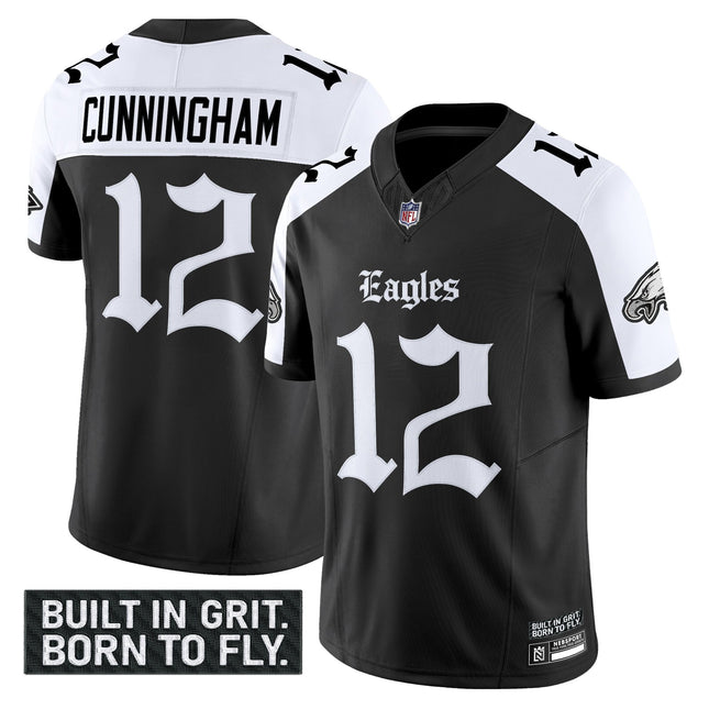 Men's Philadelphia Eagles 'Gothic Philly Edition' Vapor Limited Jersey V2 - All Stitched