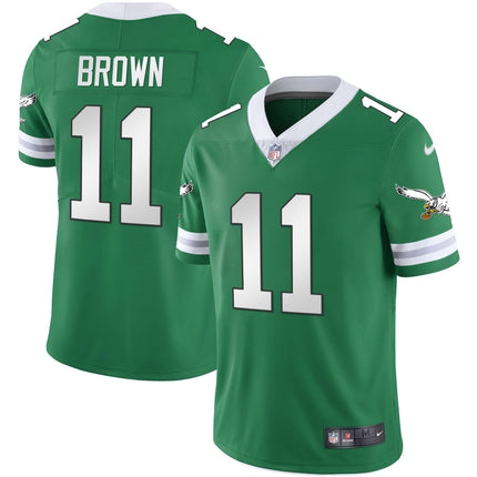 Men's Eagles Gold & Kelly Vapor Throwback Jersey - All Stitched