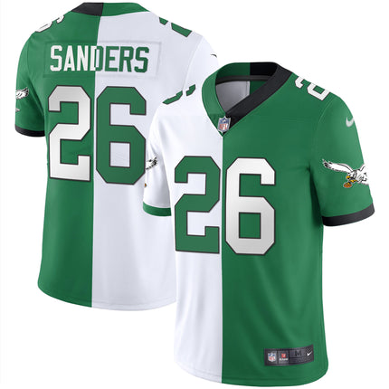 Men's Eagles Gold & Kelly Vapor Throwback Jersey - All Stitched