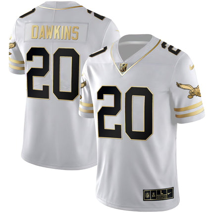 Men's Eagles Gold & Kelly Vapor Throwback Jersey - All Stitched