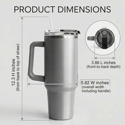 Colorado Avalanche 40oz Tumbler with Lid and Straw